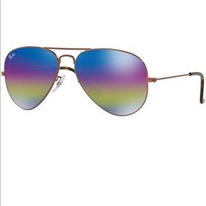 RAY-BAN Blue Mineral Wash Large Metal Aviator